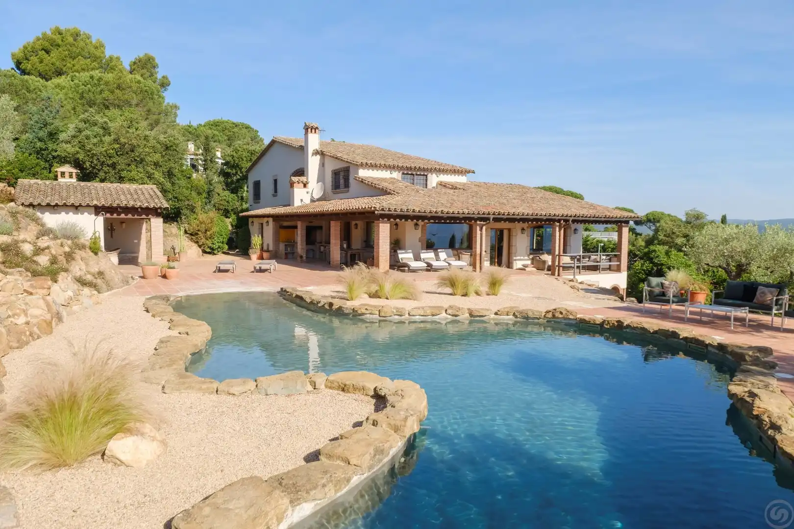 Swimming pool of Houses for sale in Santa Cristina d'Aro  with Air Conditioner, Heating and Storage room