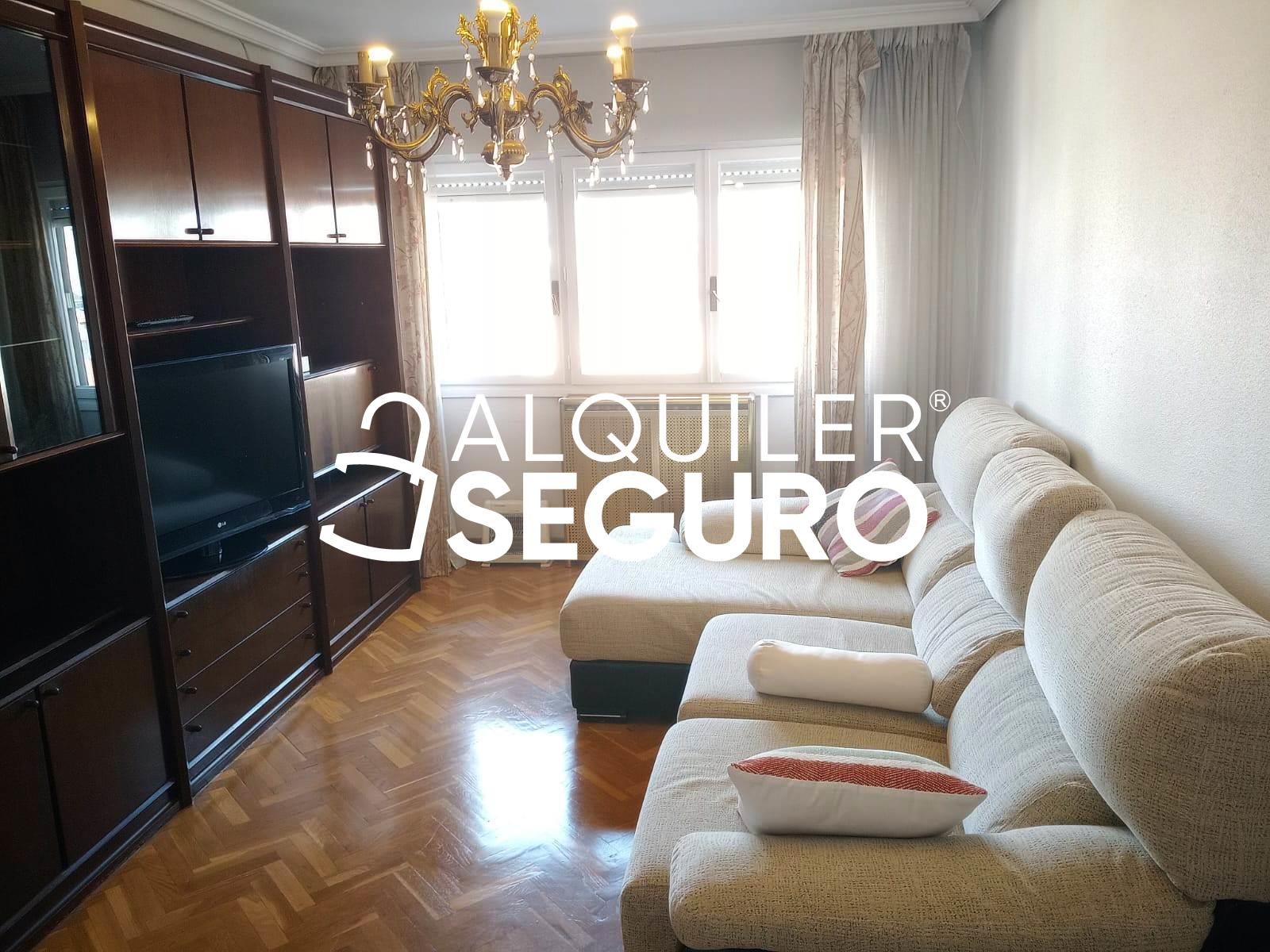 Sala d'estar de Pis de lloguer en Valladolid Capital amb Calefacció i Moblat