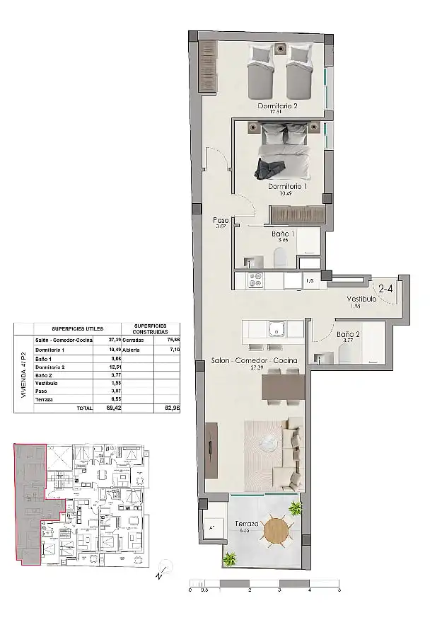 Apartament amb terrassa en venda a Santa Pola ciudad, imagen 18