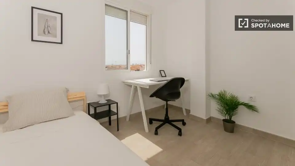Bedroom of Flat for rent in Puçol  with Air Conditioner, Heating and Furnished