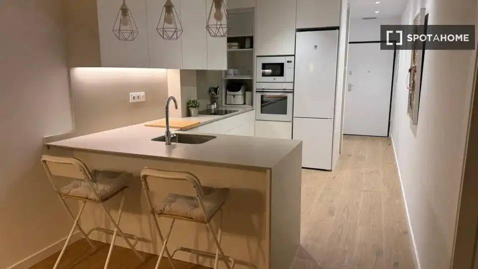 Cocina de Piso de alquiler en Paterna con Aire acondicionado, Calefacción y Amueblado