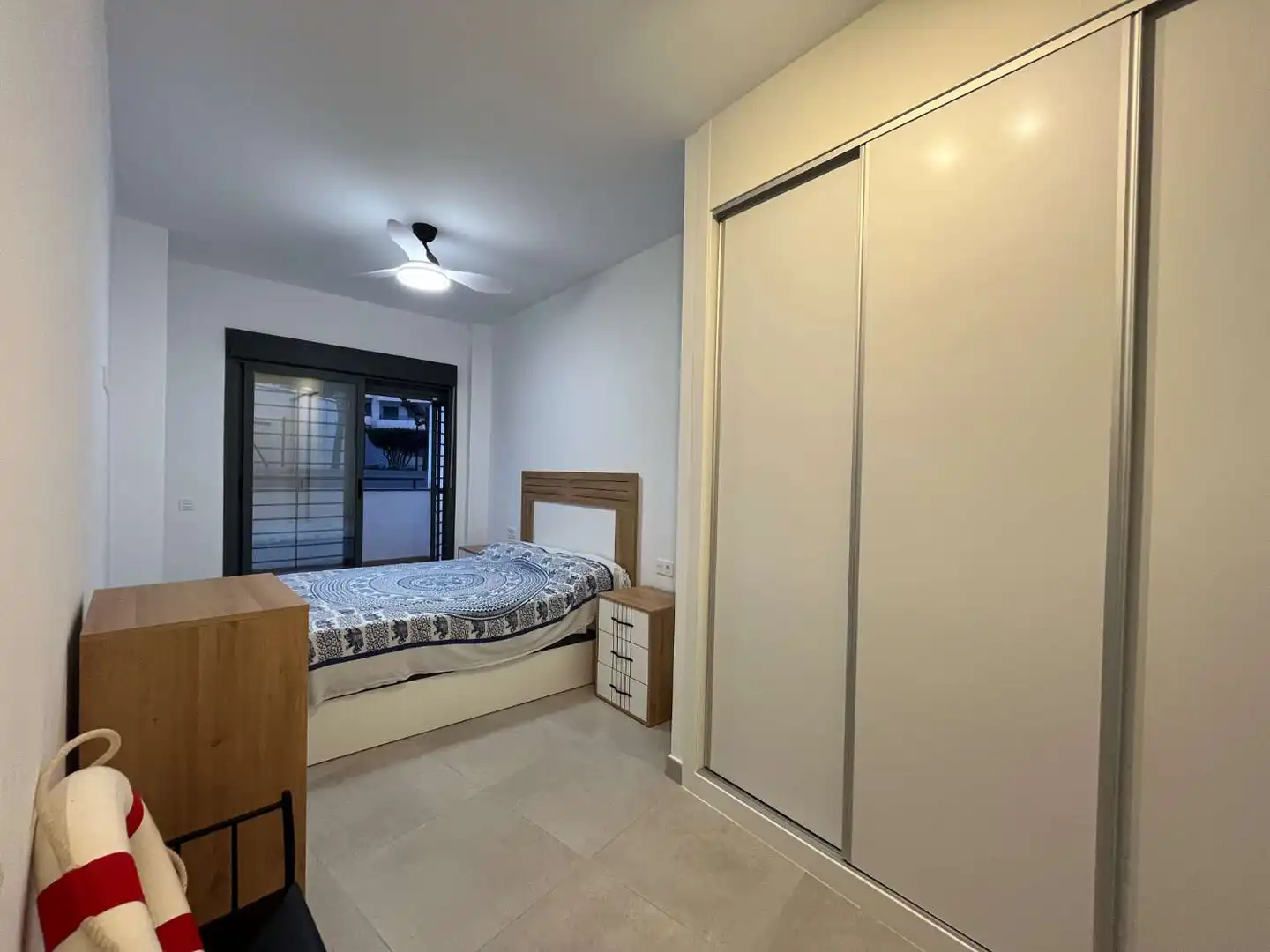 Schlafzimmer von Wohnungen zur Miete in Garrucha mit Klimaanlage, Heizung und Terrasse