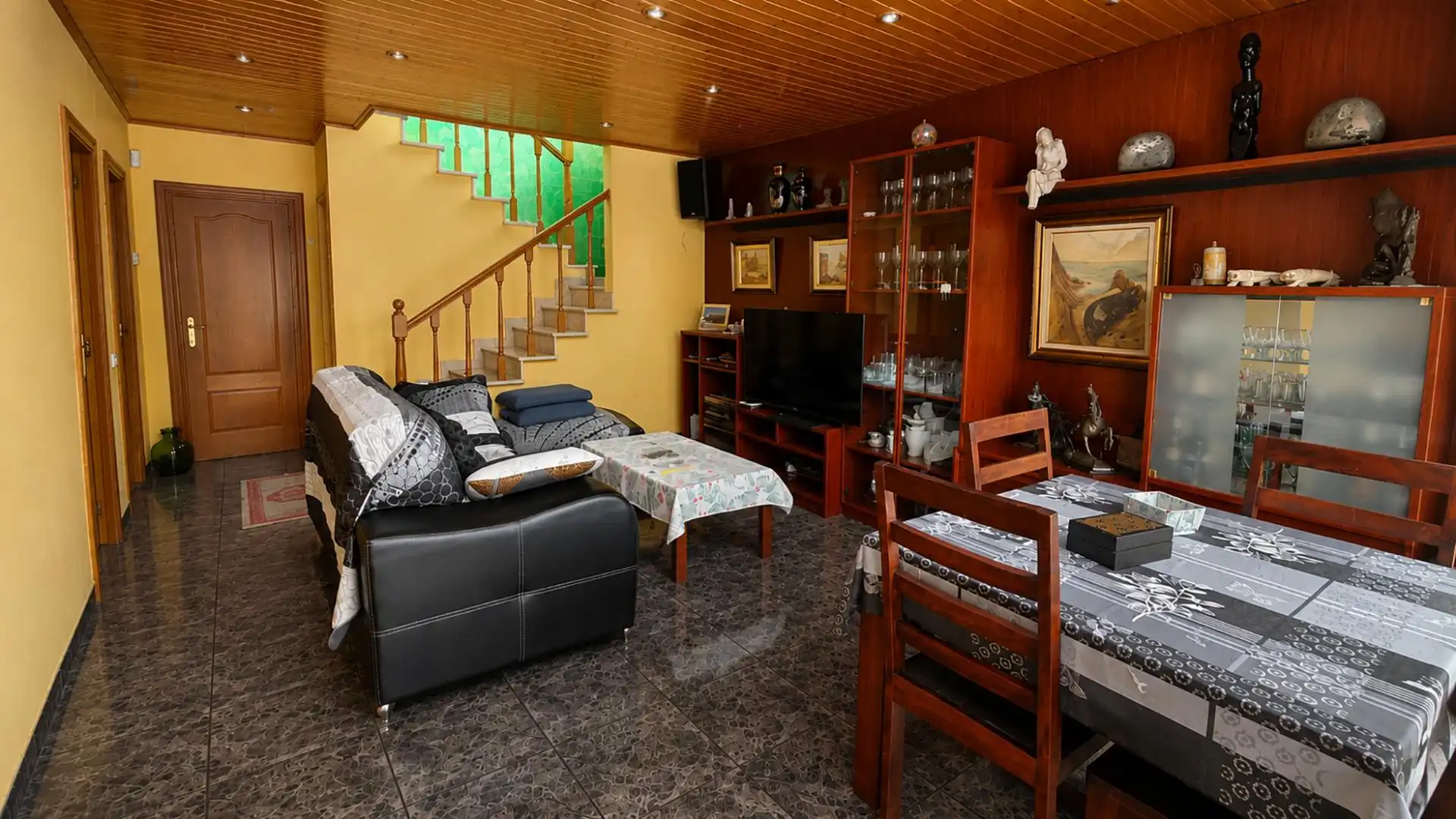 Sala d'estar de Casa o xalet en venda en Vacarisses amb Calefacció, Jardí privat i Terrassa