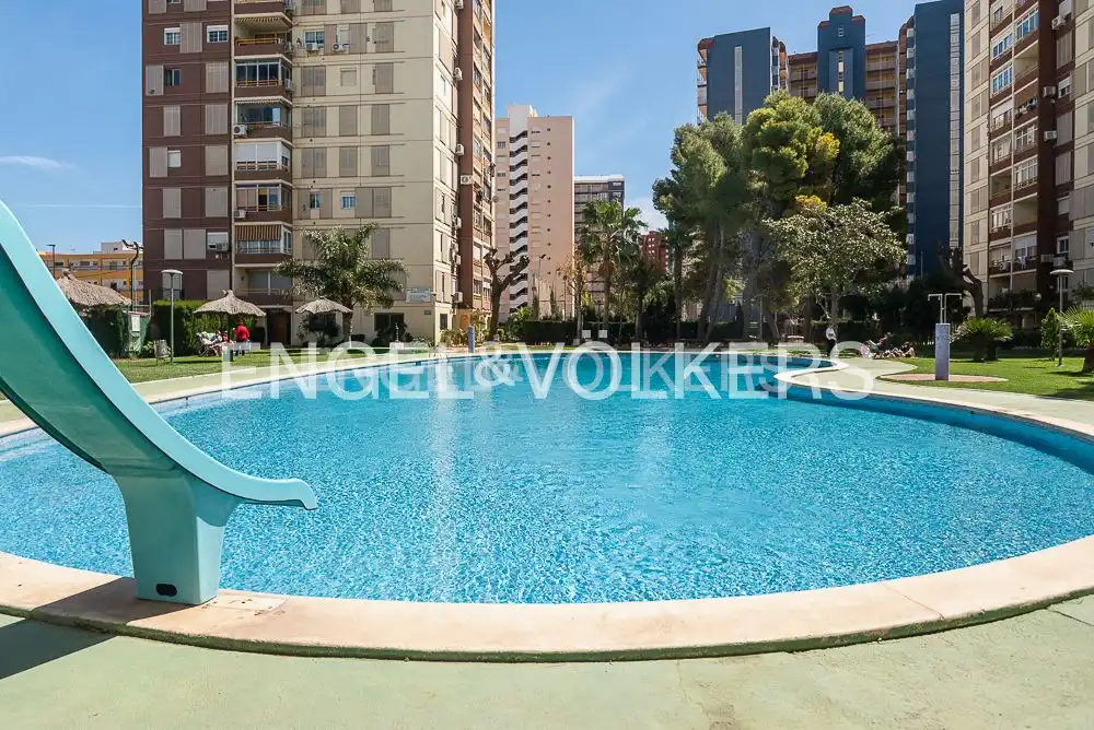 Piscina de Pis de lloguer en La Pobla de Farnals amb Aire condicionat, Calefacció i Jardí privat