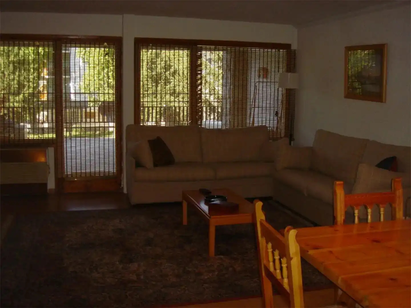 Sala d'estar de Pis de lloguer en Benasque amb Parquet i Moblat