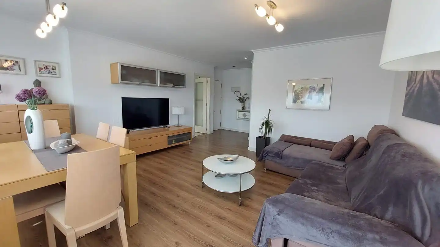 Wohnzimmer von Wohnung zum Verkauf in Elche / Elx mit Klimaanlage, Balkon und Gemeinschaftspool