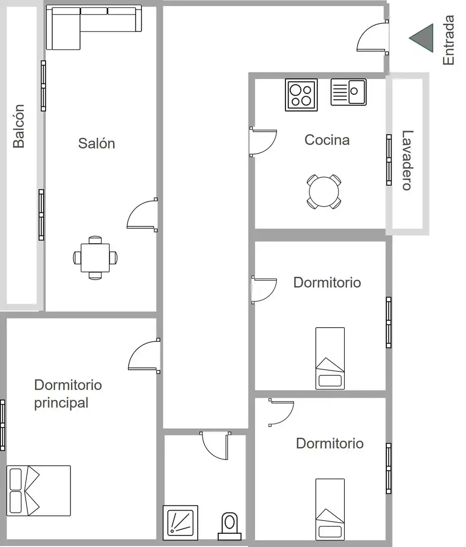 Flat for sale in Granada  with Air Conditioner, Storage room and Balcony
