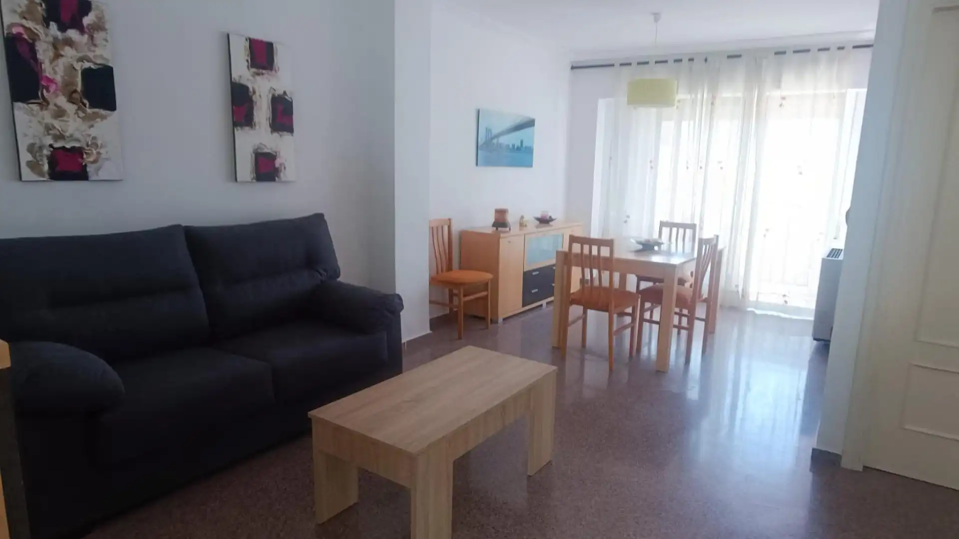 Sala de estar de Piso de alquiler en Alcoy / Alcoi con Aire acondicionado, Trastero y Amueblado