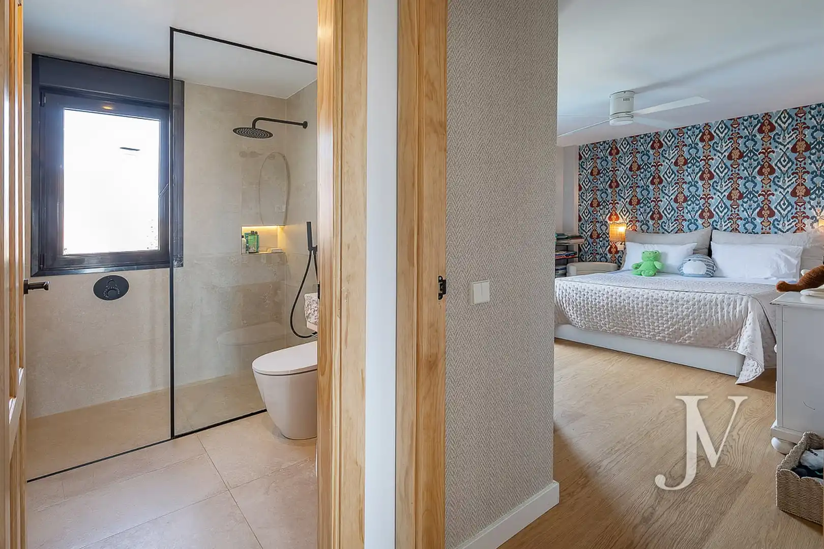 Bedroom of Detached homes for rent in Pozuelo de Alarcón  with Air Conditioner, Heating and Private garden