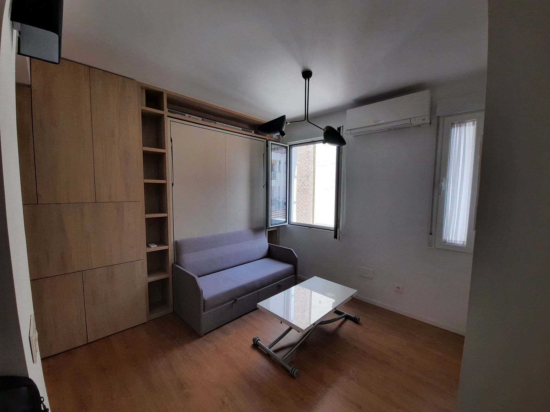 Bedroom of Study to rent in  Madrid Capital  with Air Conditioner and Furnished