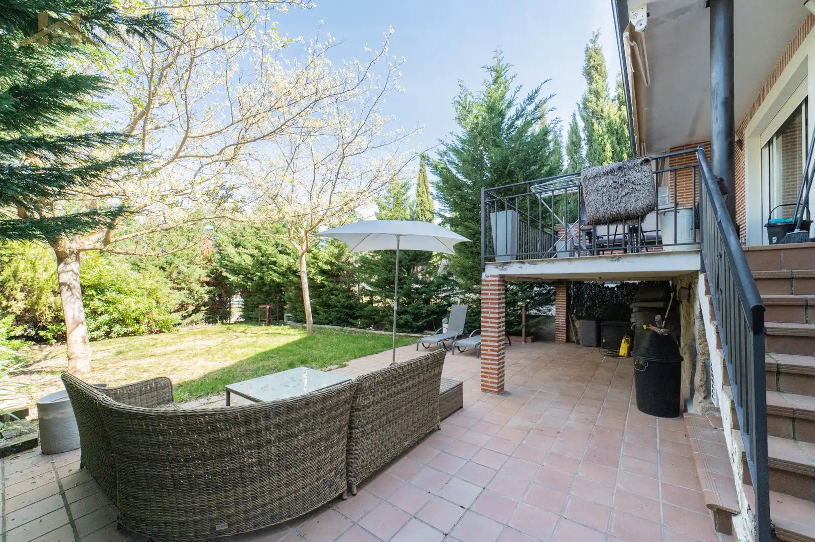 Terrace of Detached homes for sale in Arroyomolinos (Madrid)  with Air Conditioner, Heating and Private garden
