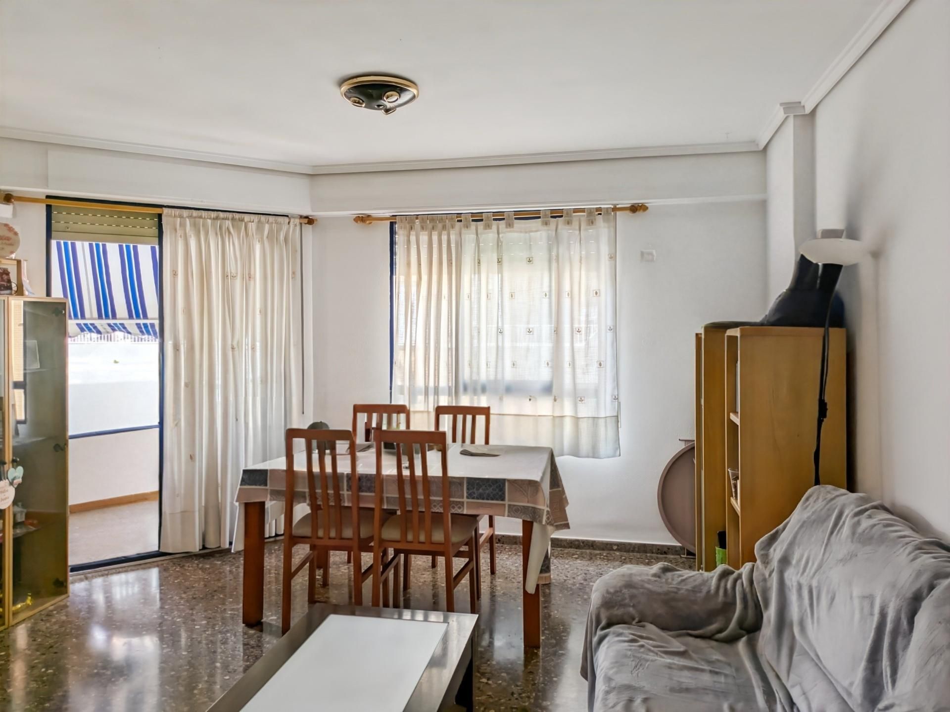 Dining room of Flat for sale in Sagunto / Sagunt  with Air Conditioner, Heating and Balcony