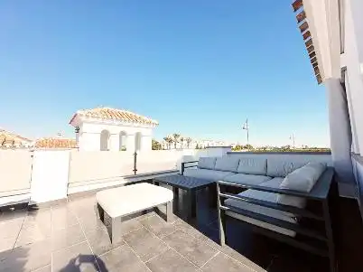 Terrassa de Casa o xalet en venda en Torre-Pacheco amb Aire condicionat, Jardí privat i Moblat