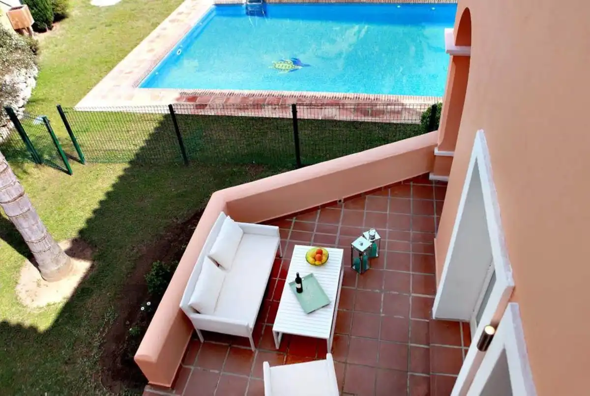 Terrace of Detached homes for sale in Marbella  with Air Conditioner, Furnished and Balcony