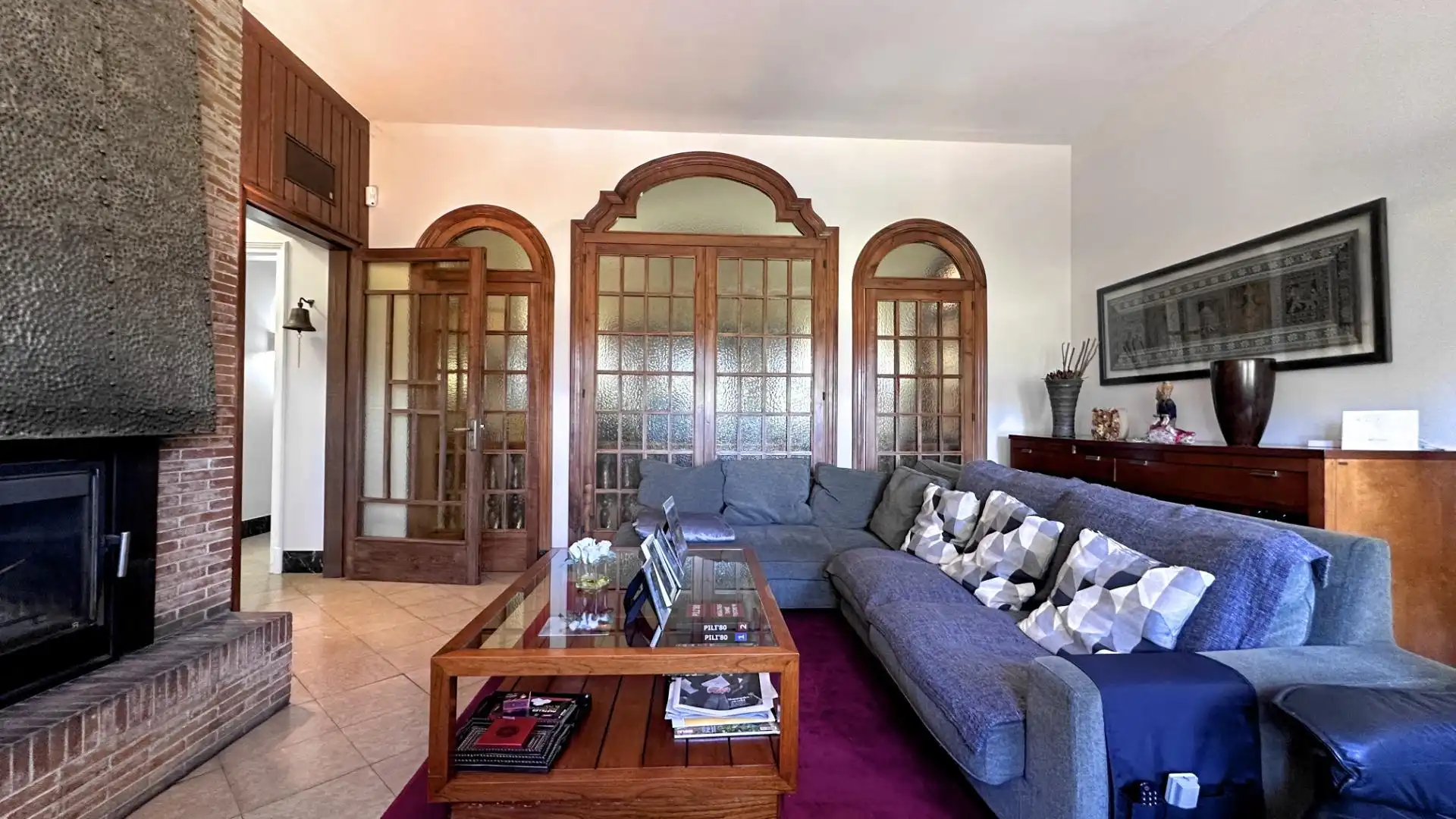 Sala de estar de Casa o chalet en venta en Terrassa con Aire acondicionado, Calefacción y Jardín privado