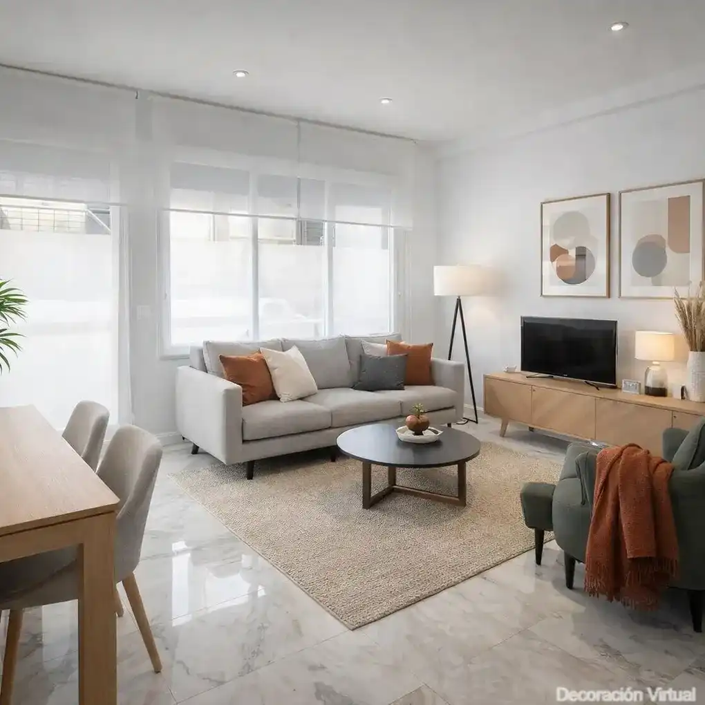 Wohnzimmer von Wohnung zum Verkauf in Vitoria - Gasteiz mit Heizung und Terrasse