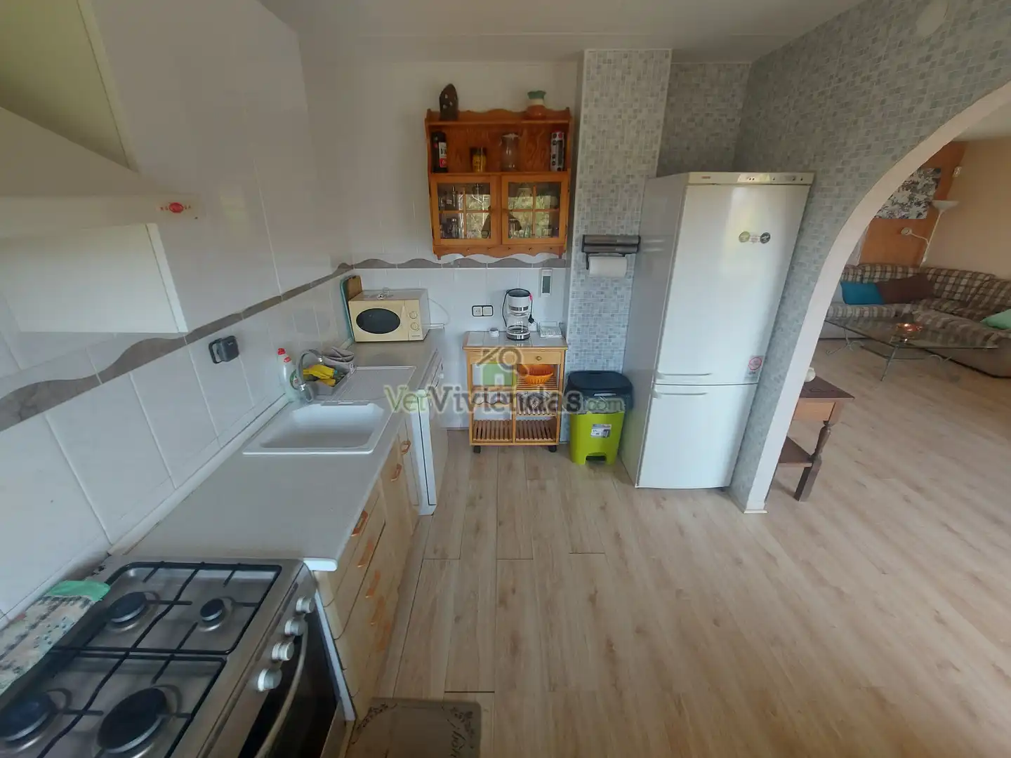 Cuina de Casa o xalet en venda en Olivella amb Calefacció, Jardí privat i Parquet