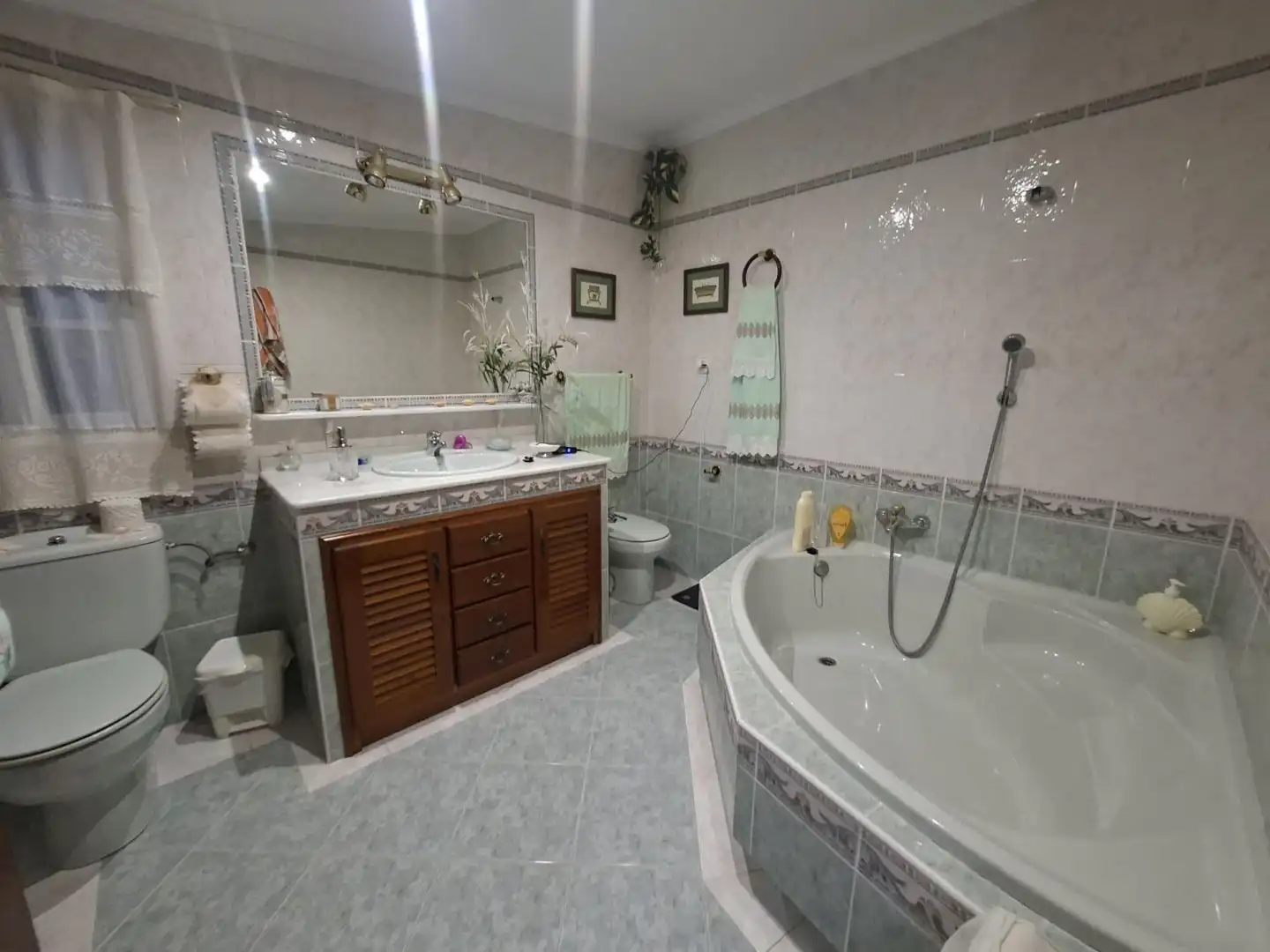 Bany de Casa o xalet en venda en San Roque amb Aire condicionat, Calefacció i Jardí privat