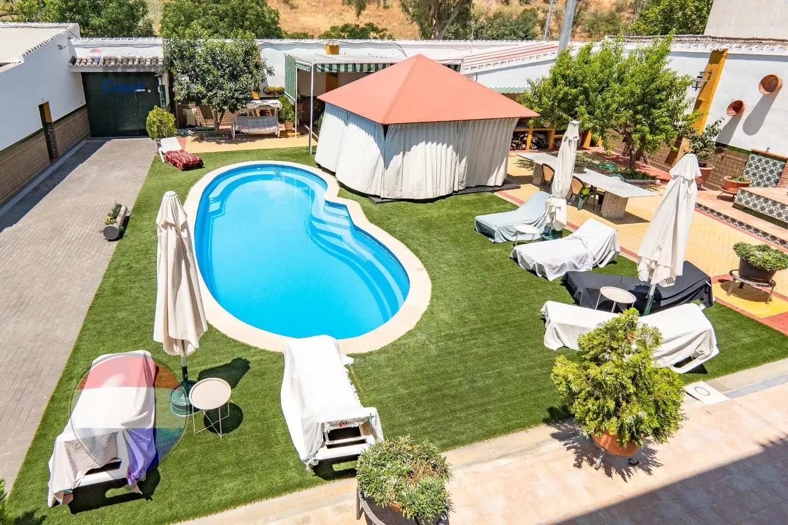 Swimming pool of Houses for sale in Cuevas Bajas  with Heating, Private garden and Swimming Pool