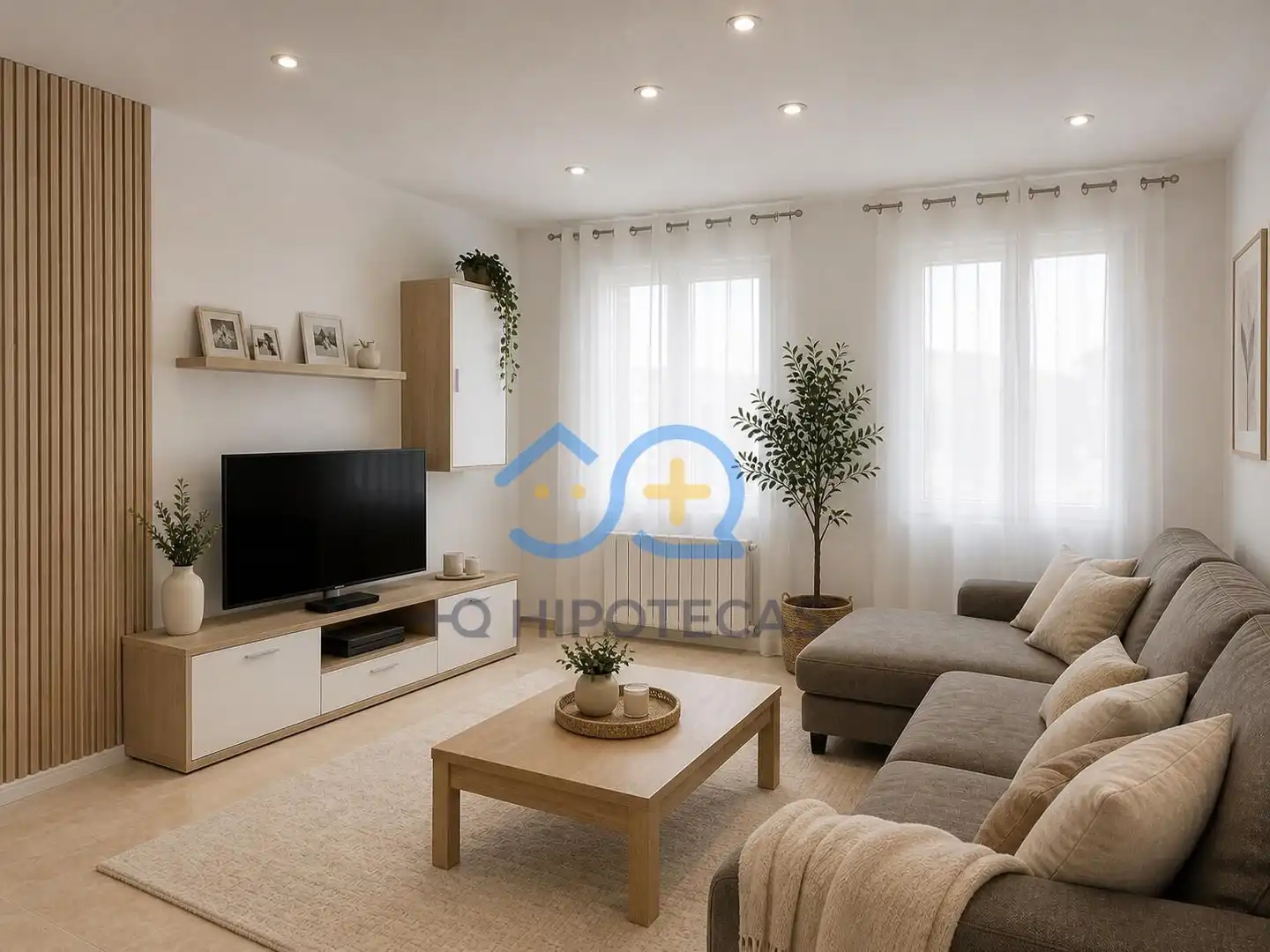 Wohnzimmer von Wohnung zum Verkauf in Pantoja mit Klimaanlage und Abstellraum