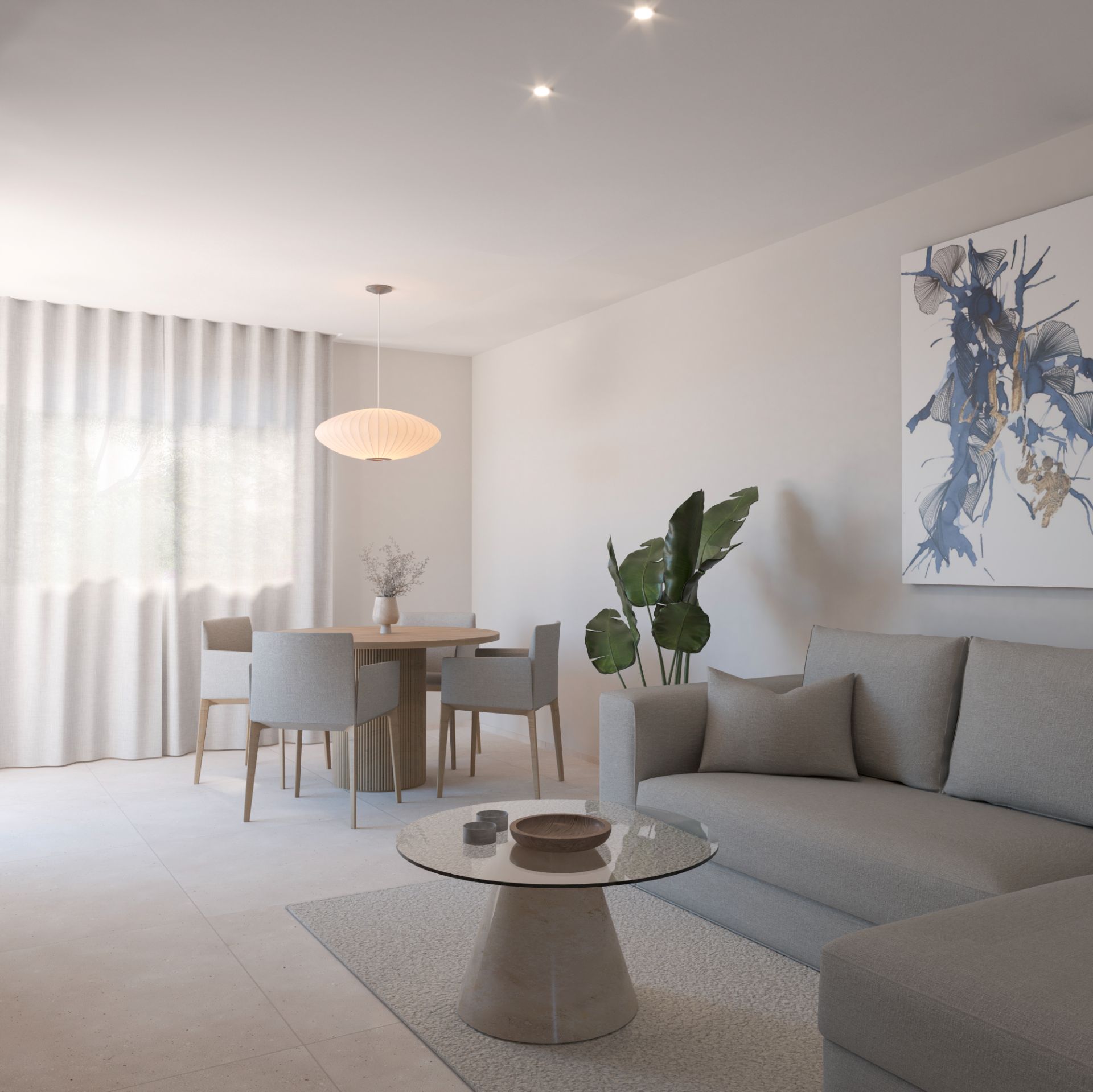 Sala d'estar de Apartament en venda en Jávea / Xàbia amb Aire condicionat, Calefacció i Terrassa