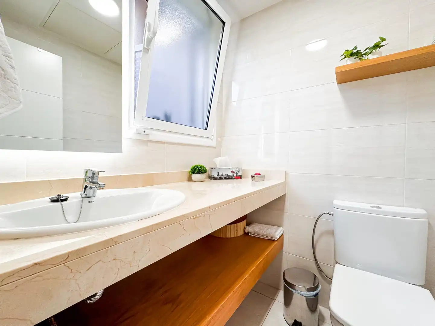 Bathroom of Houses for sale in Santiago del Teide  with Air Conditioner, Private garden and Terrace