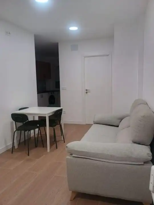 Living room of Flat for share in Ourense Capital   with Heating, Furnished and Balcony