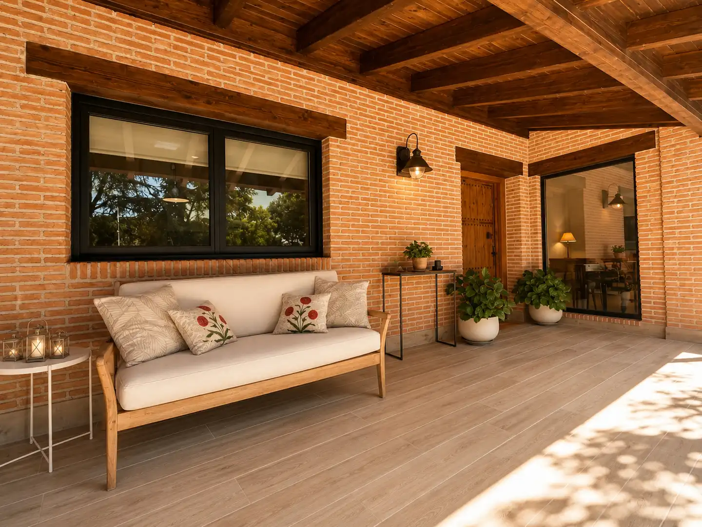 Terrassa de Casa o xalet en venda en Hoyo de Manzanares amb Jardí privat, Piscina i Moblat
