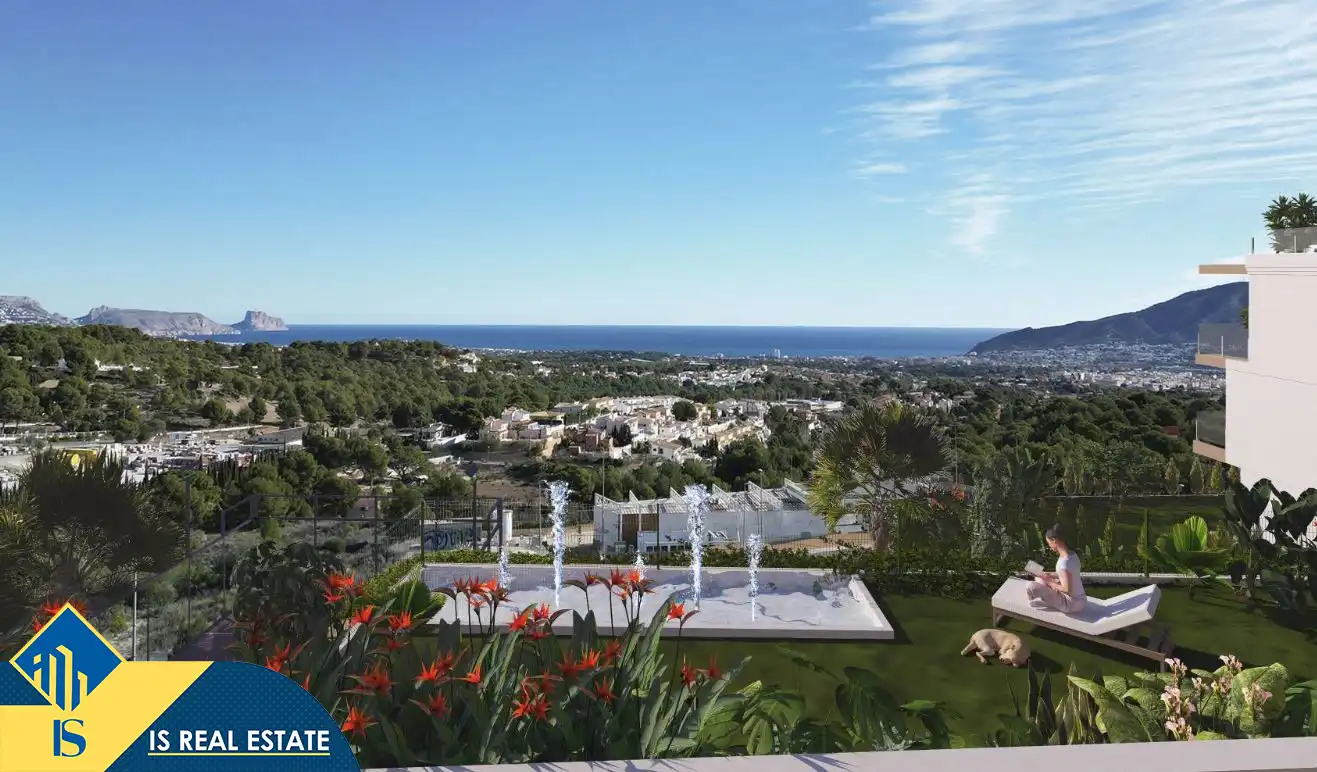 Vista exterior de Casa o chalet en venta en La Nucia con Terraza y Piscina