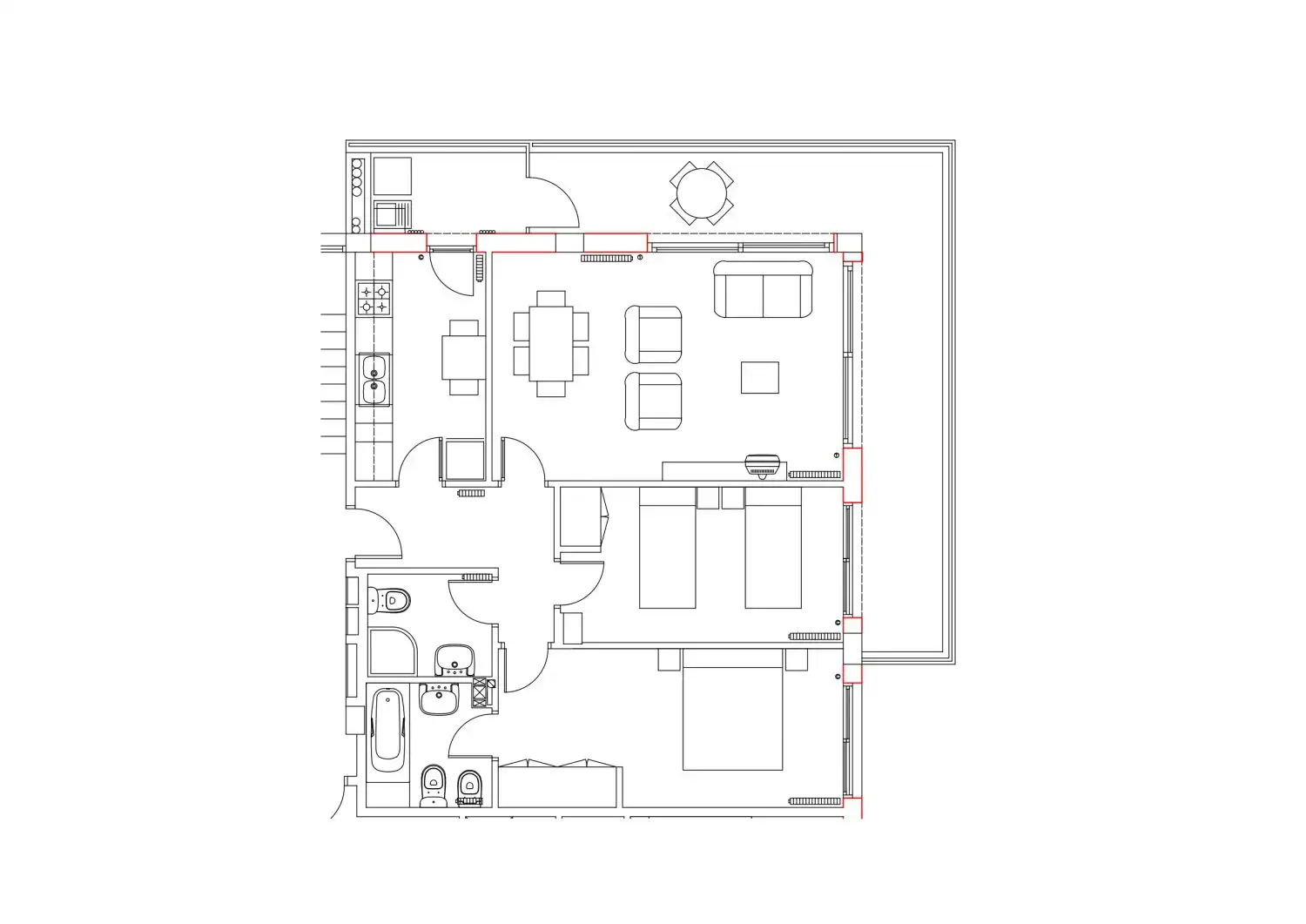 Wohnung zum Verkauf in Sitges mit Klimaanlage, Heizung und Terrasse