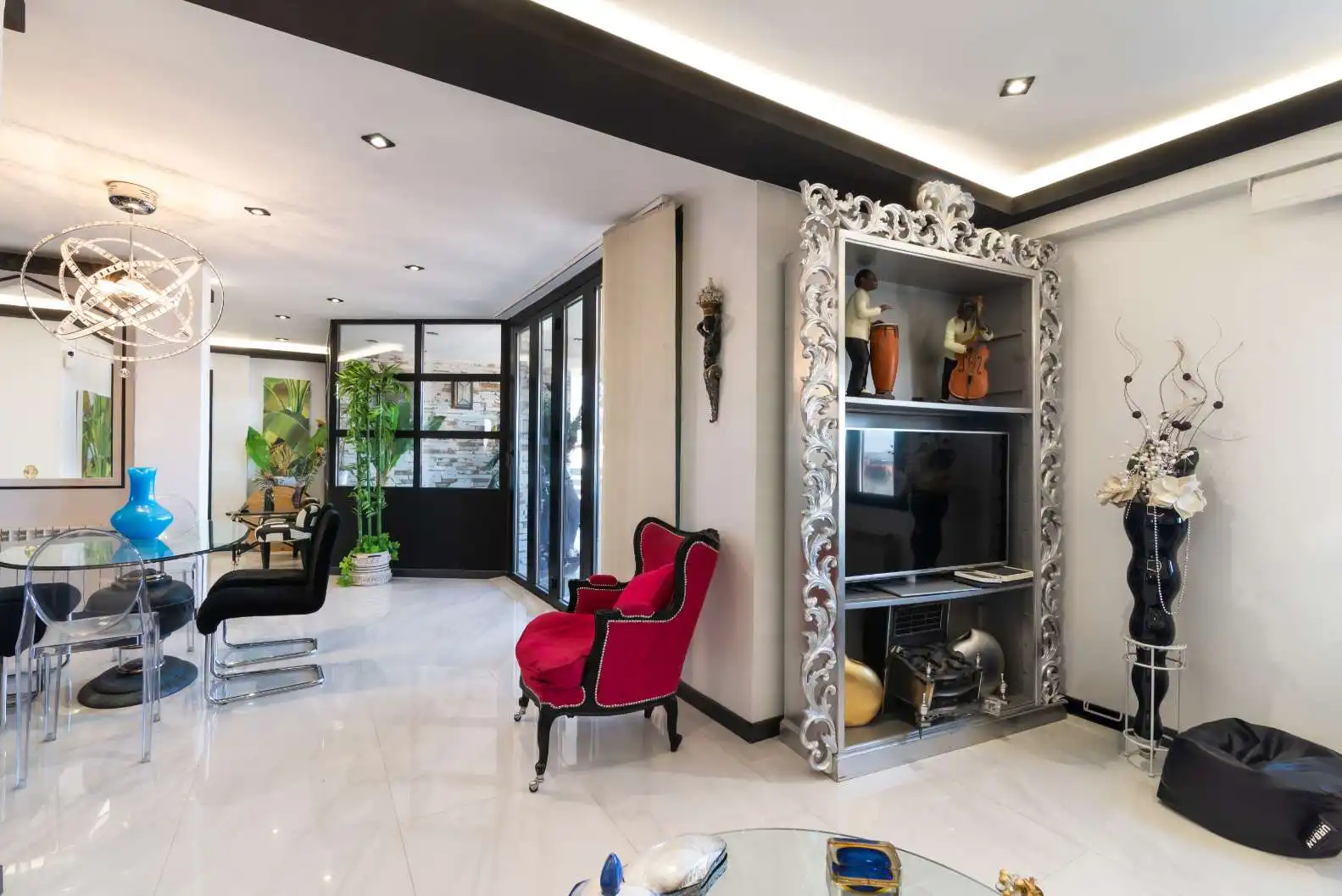 Living room of Attic for sale in Madrid  with Heating, Terrace and Storage room