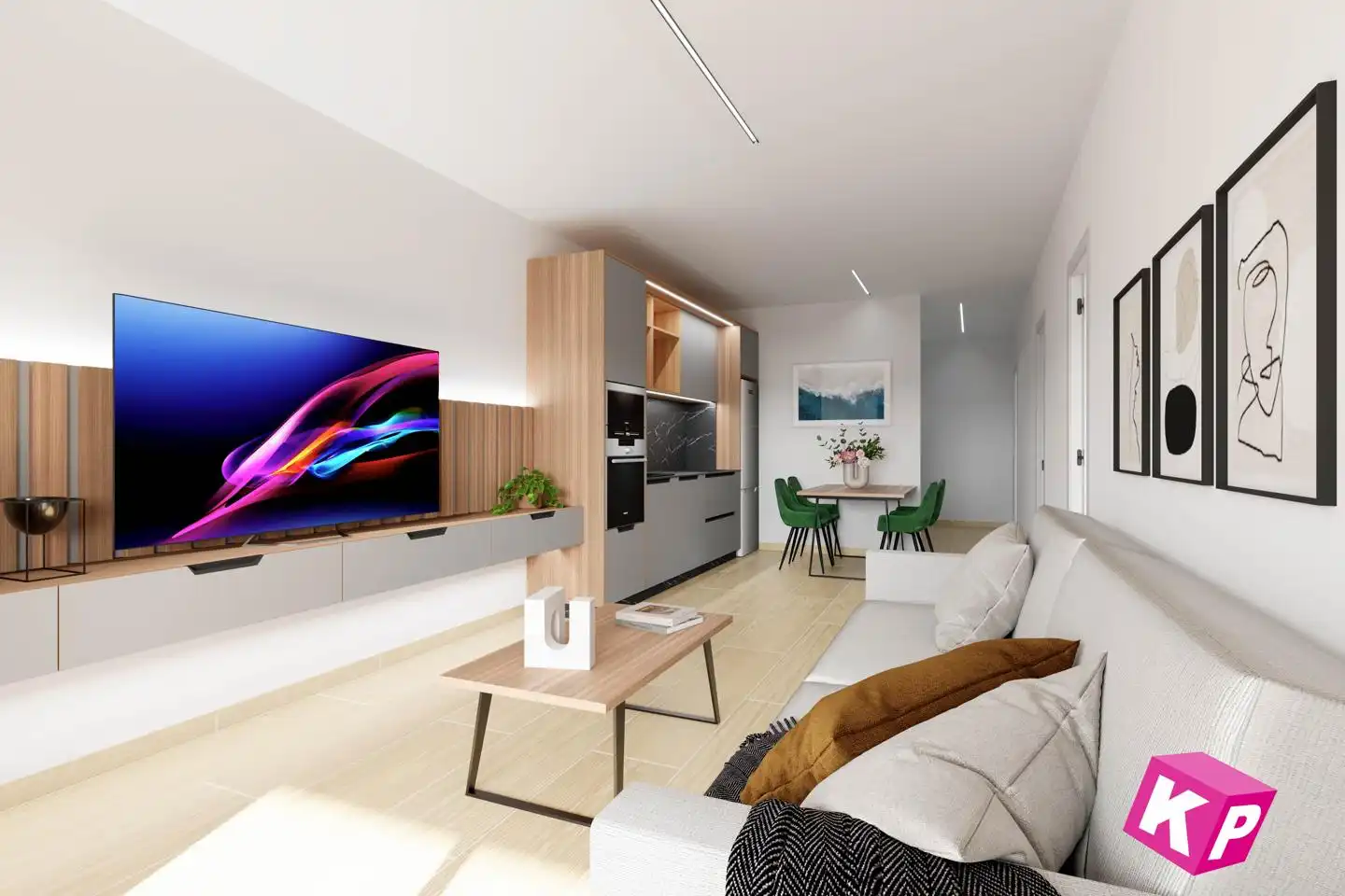 Sala de estar de Piso en venta en Guardamar del Segura con Aire acondicionado, Jardín privado y Terraza
