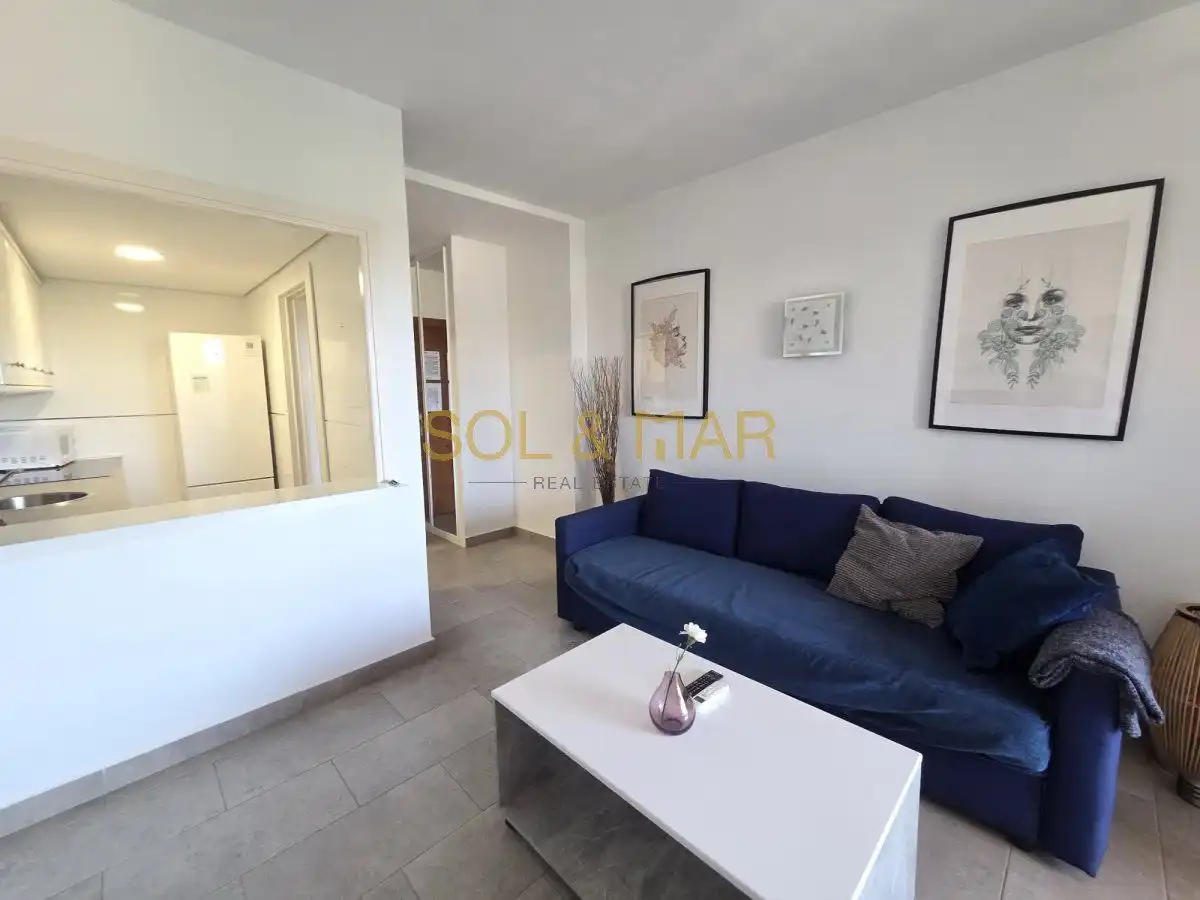 Wohnzimmer von Wohnung zum Verkauf in Torremolinos mit Klimaanlage, Heizung und Terrasse
