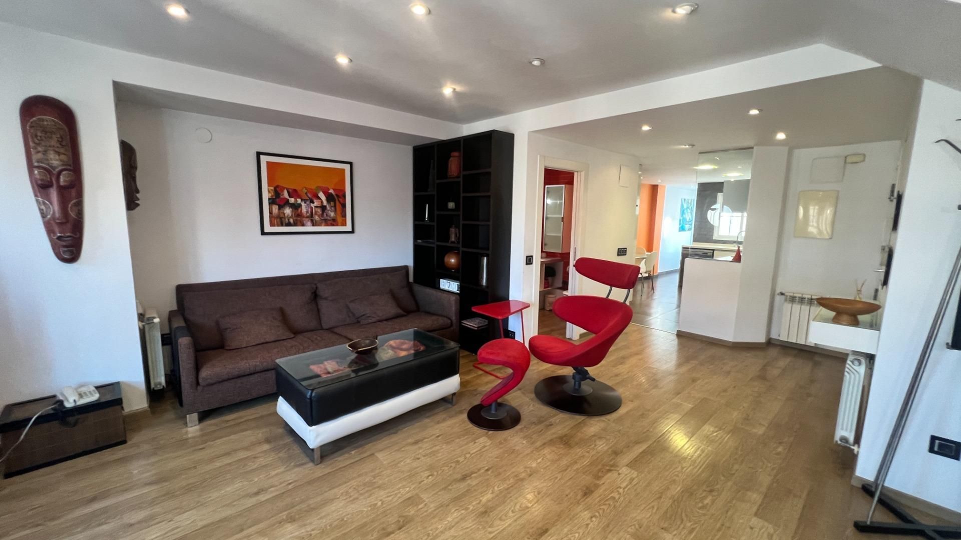 Living room of Attic for sale in Castellón de la Plana / Castelló de la Plana  with Heating, Terrace and Alarm