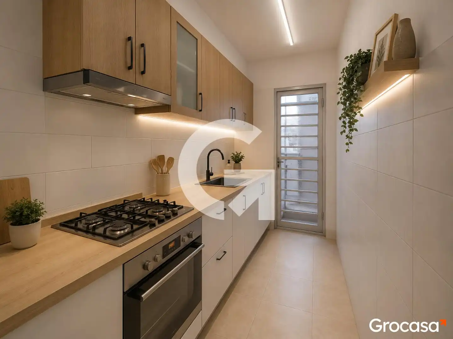 Kitchen of Flat for sale in Badalona