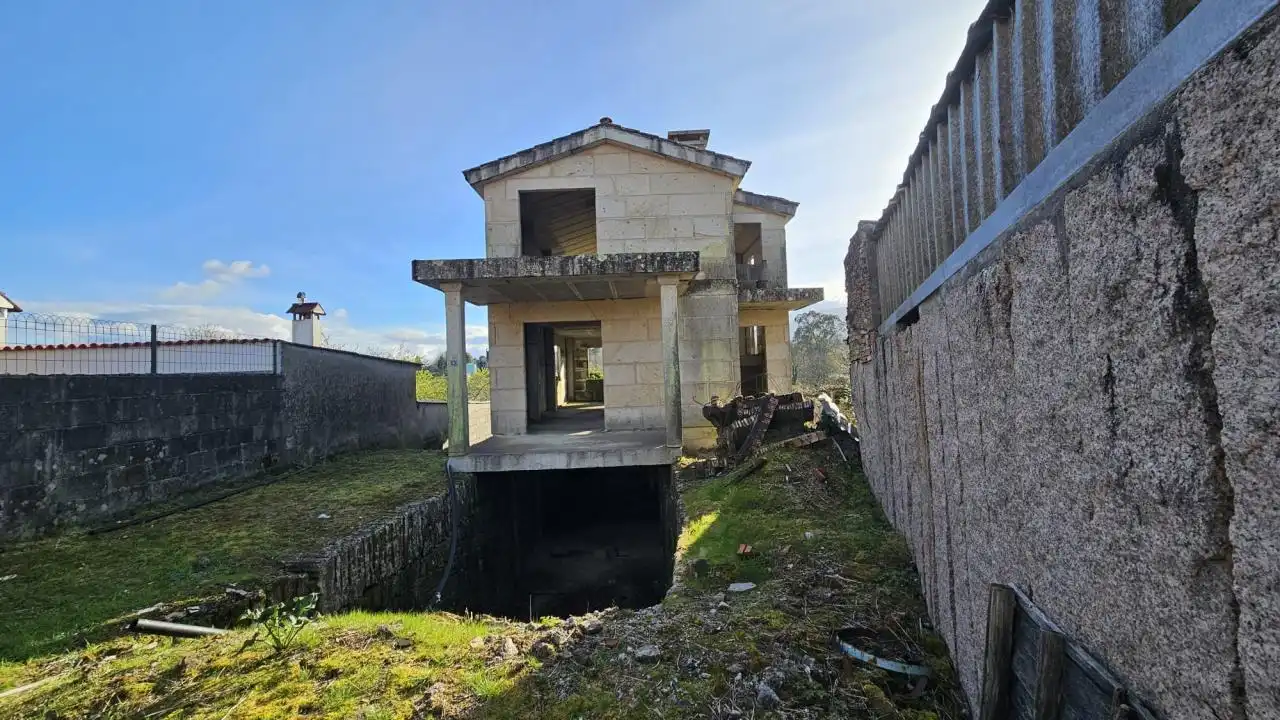 Vista exterior de Casa o chalet en venta en Mos con Calefacción, Jardín privado y Trastero