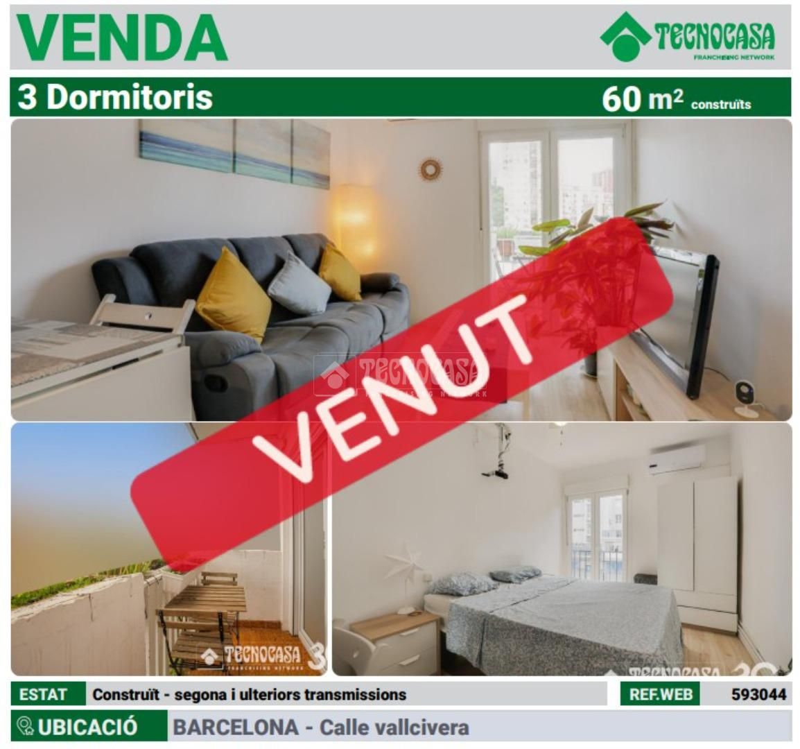 Habitación de Piso en venta en  Barcelona Capital con Aire acondicionado, Parquet y Terraza