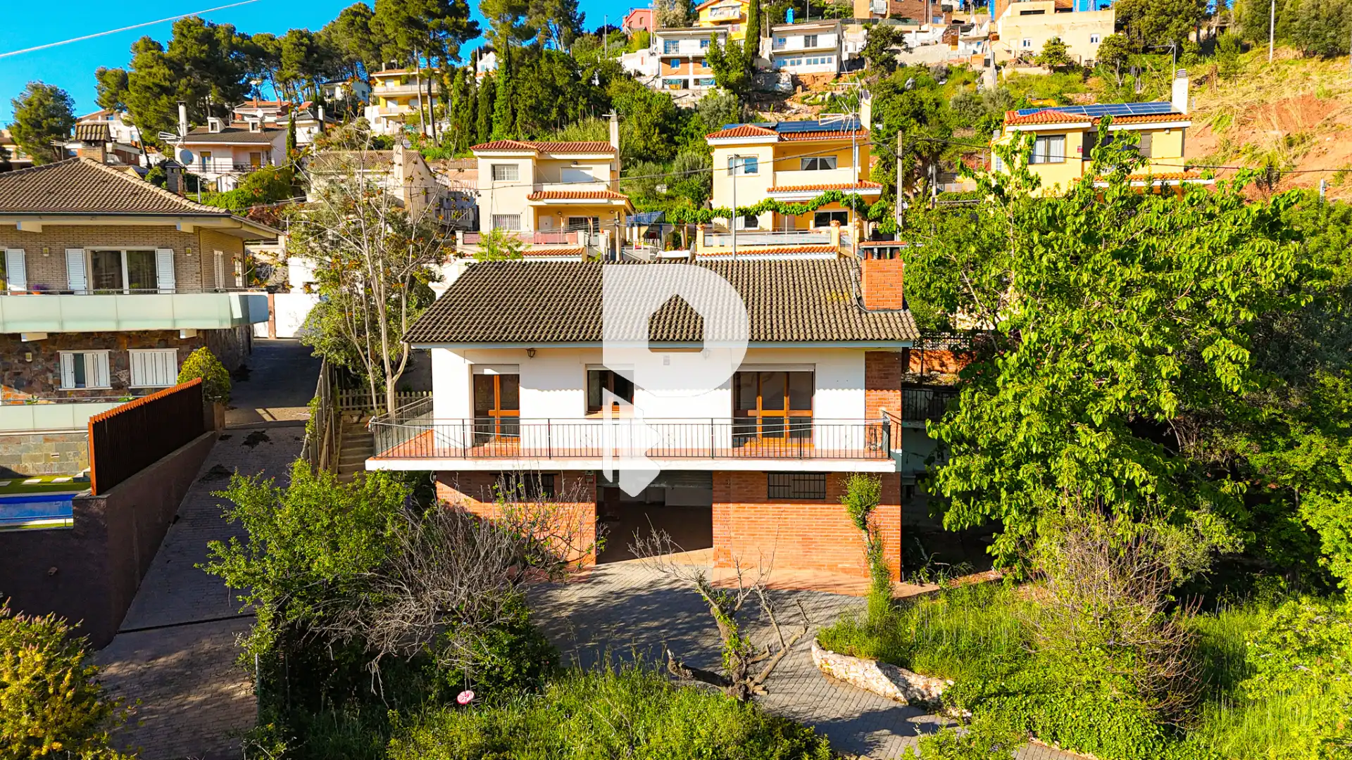 Exterior view of Houses for sale in Vallirana  with Air Conditioner, Heating and Private garden
