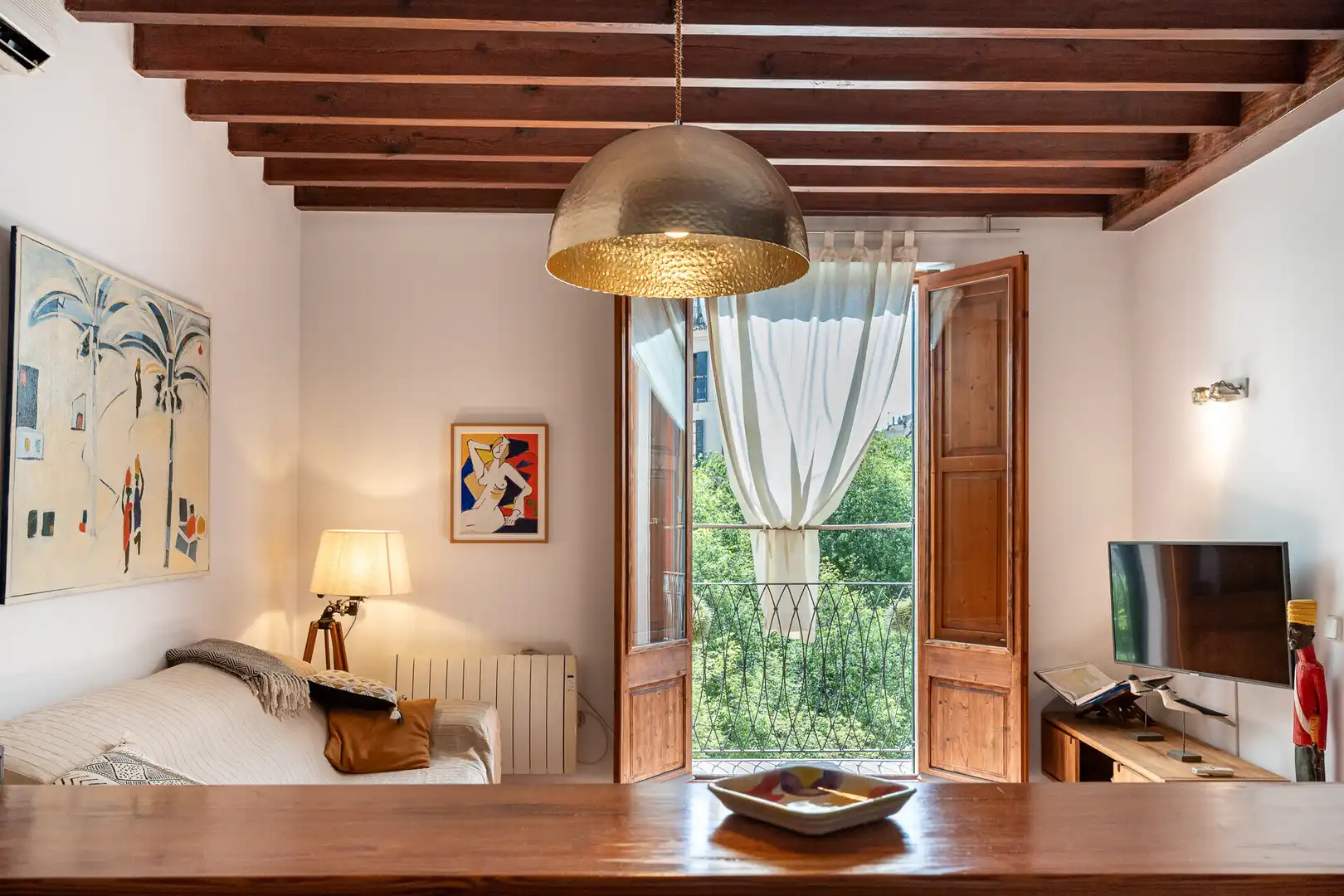 Esszimmer von Dachboden zum Verkauf in  Palma de Mallorca mit Klimaanlage, Möbliert und Balkon