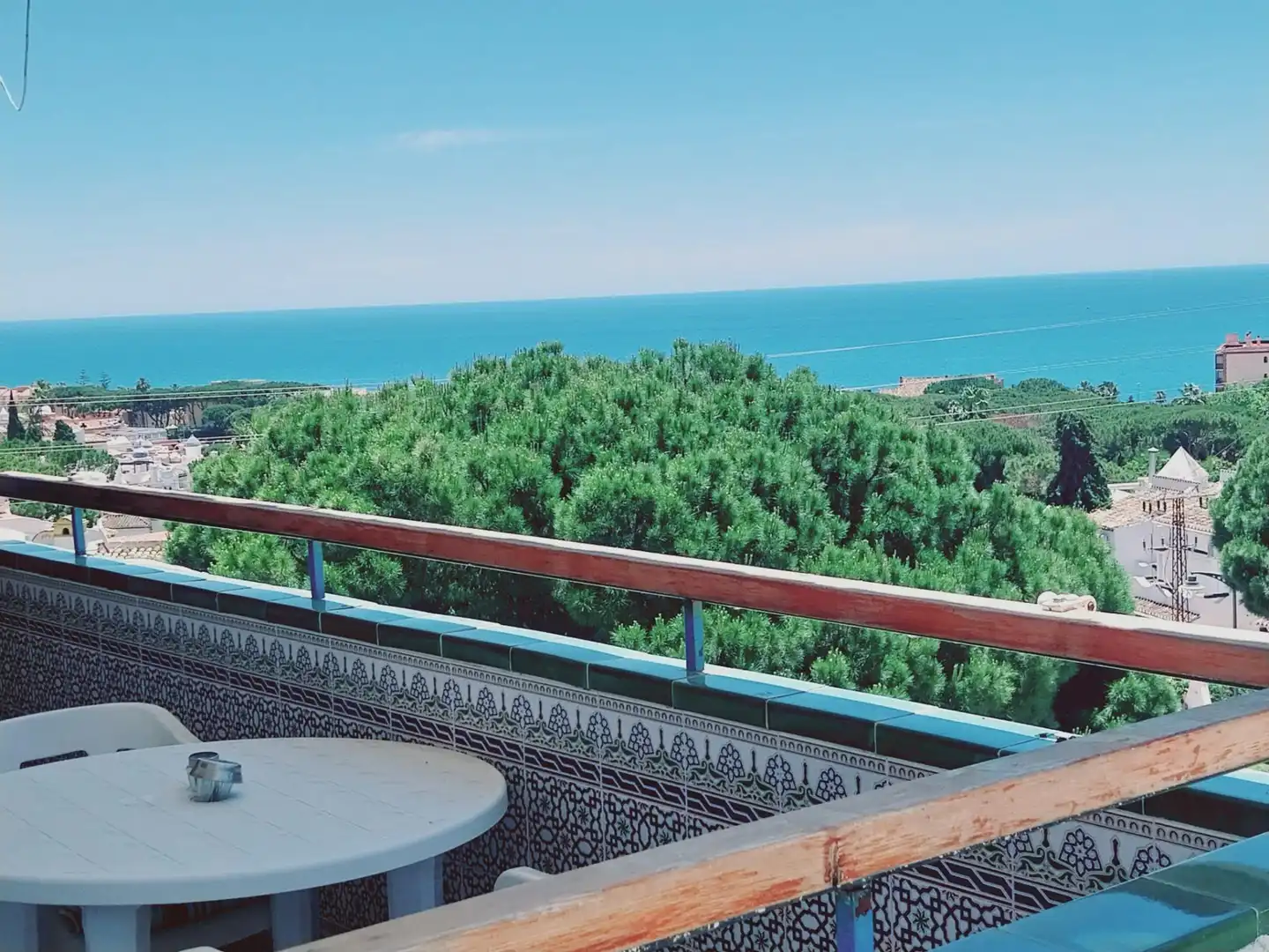 Terraza de Apartamento en venta en Mijas con Jardín privado, Terraza y Amueblado
