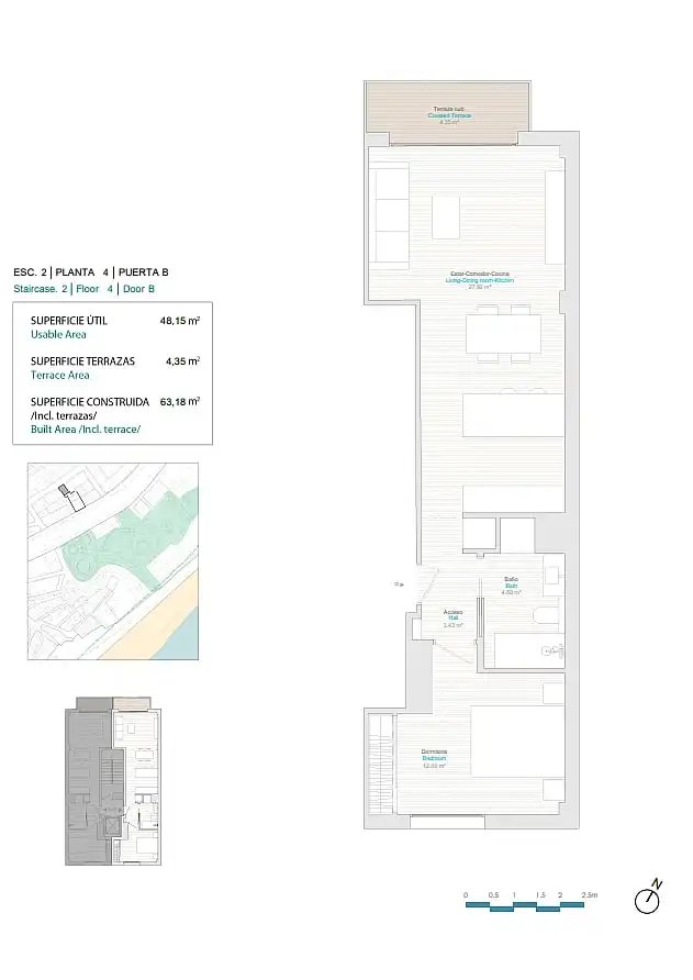 Appartement compact avec terrasse à vendre à Centro Urbano, imagen 20