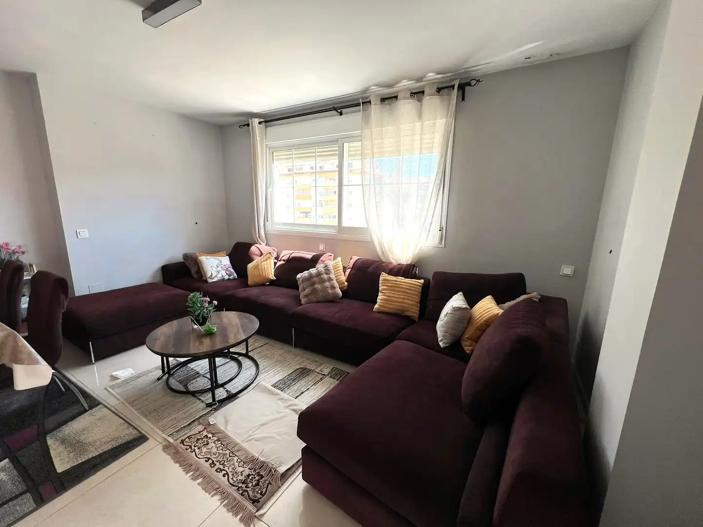 Sala de estar de Apartamento en venta en Manilva con Terraza
