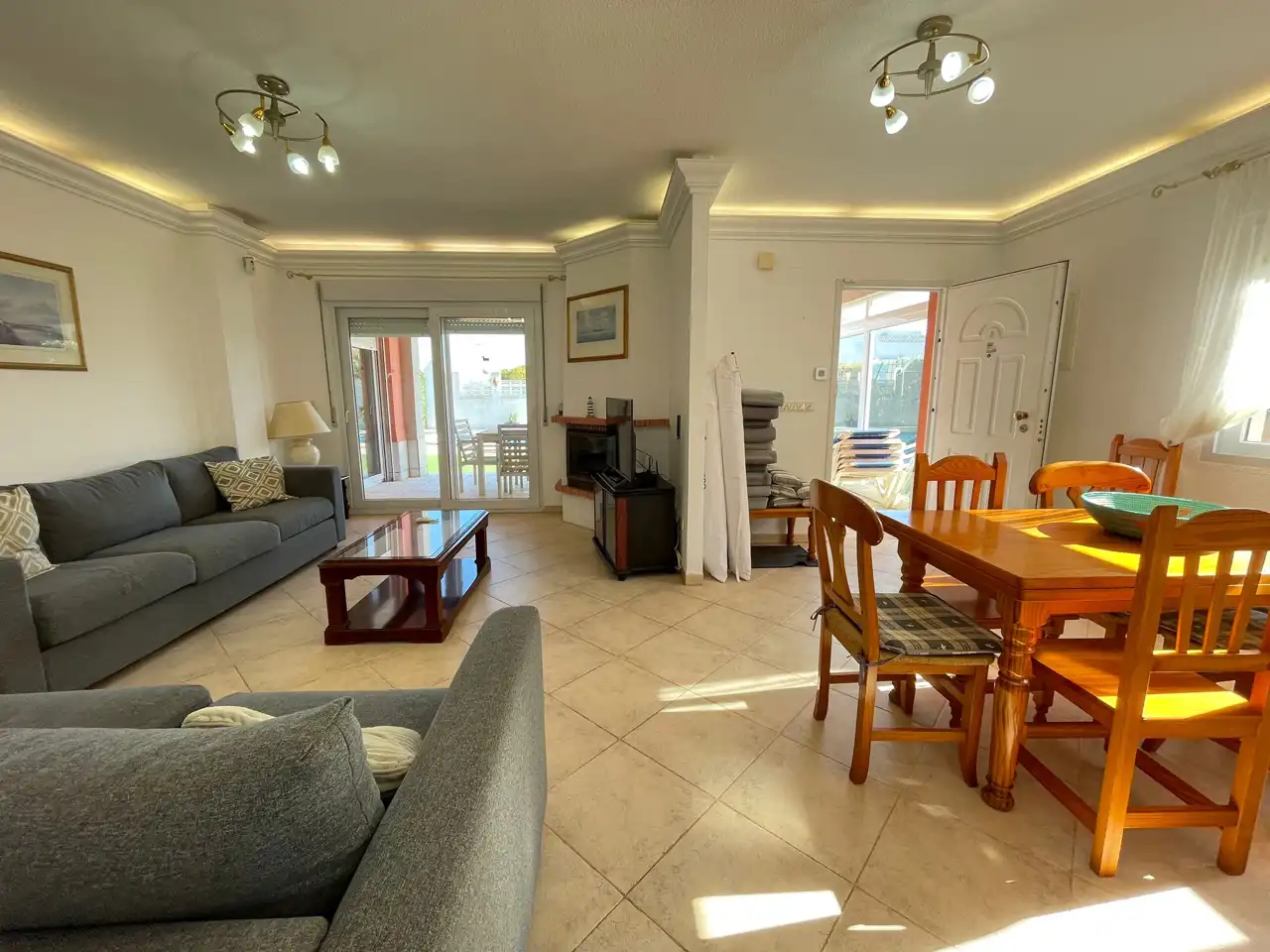 Sala de estar de Casa o chalet en venta en La Manga del Mar Menor con Aire acondicionado, Calefacción y Jardín privado