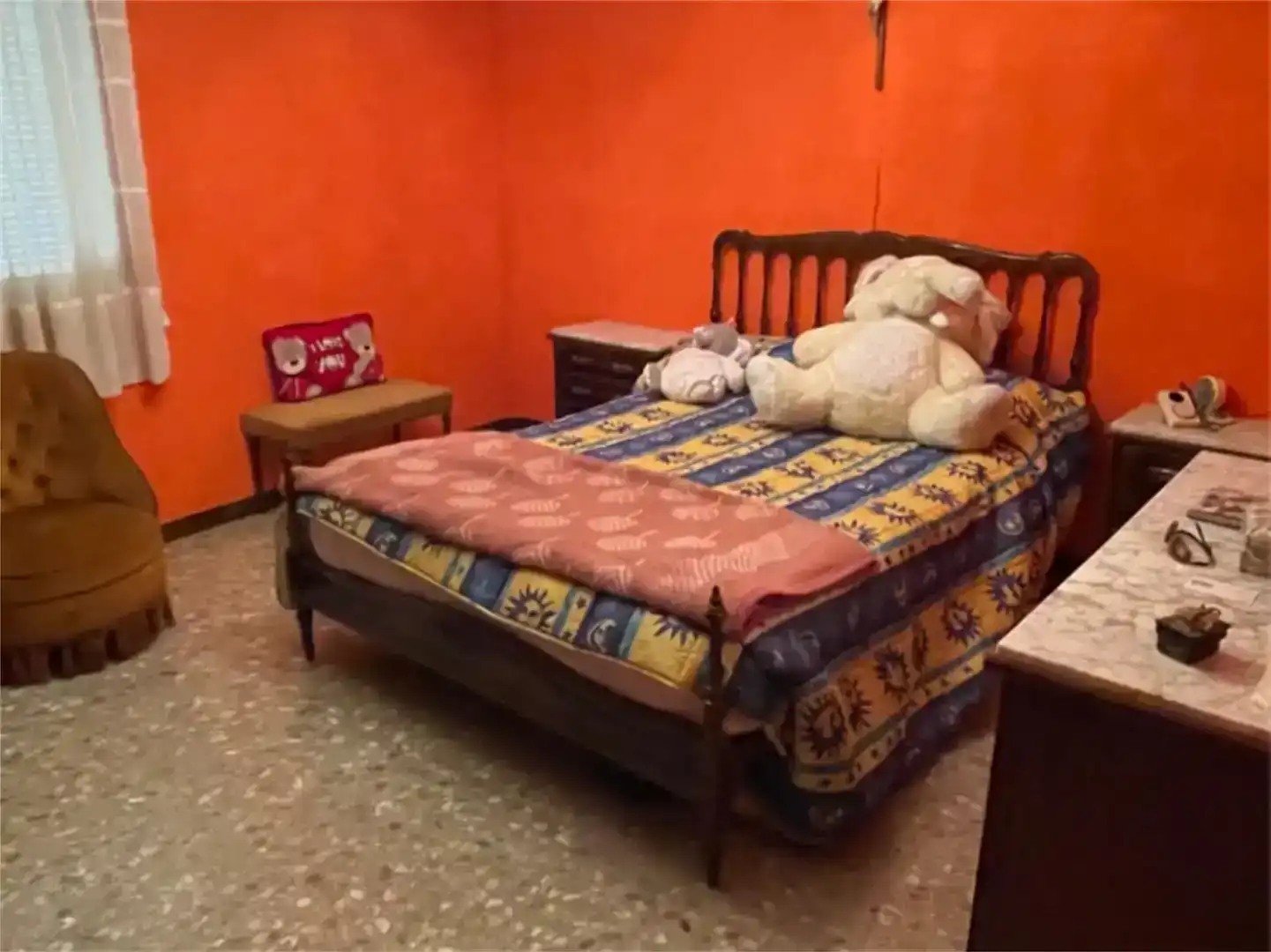 Schlafzimmer von Wohnung zum Verkauf in Paniza mit Abstellraum, Möbliert und Ofen
