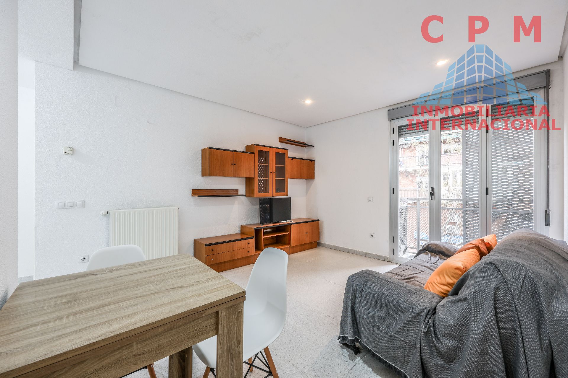 Sala d'estar de Pis de lloguer en  Madrid Capital amb Calefacció, Parquet i Terrassa