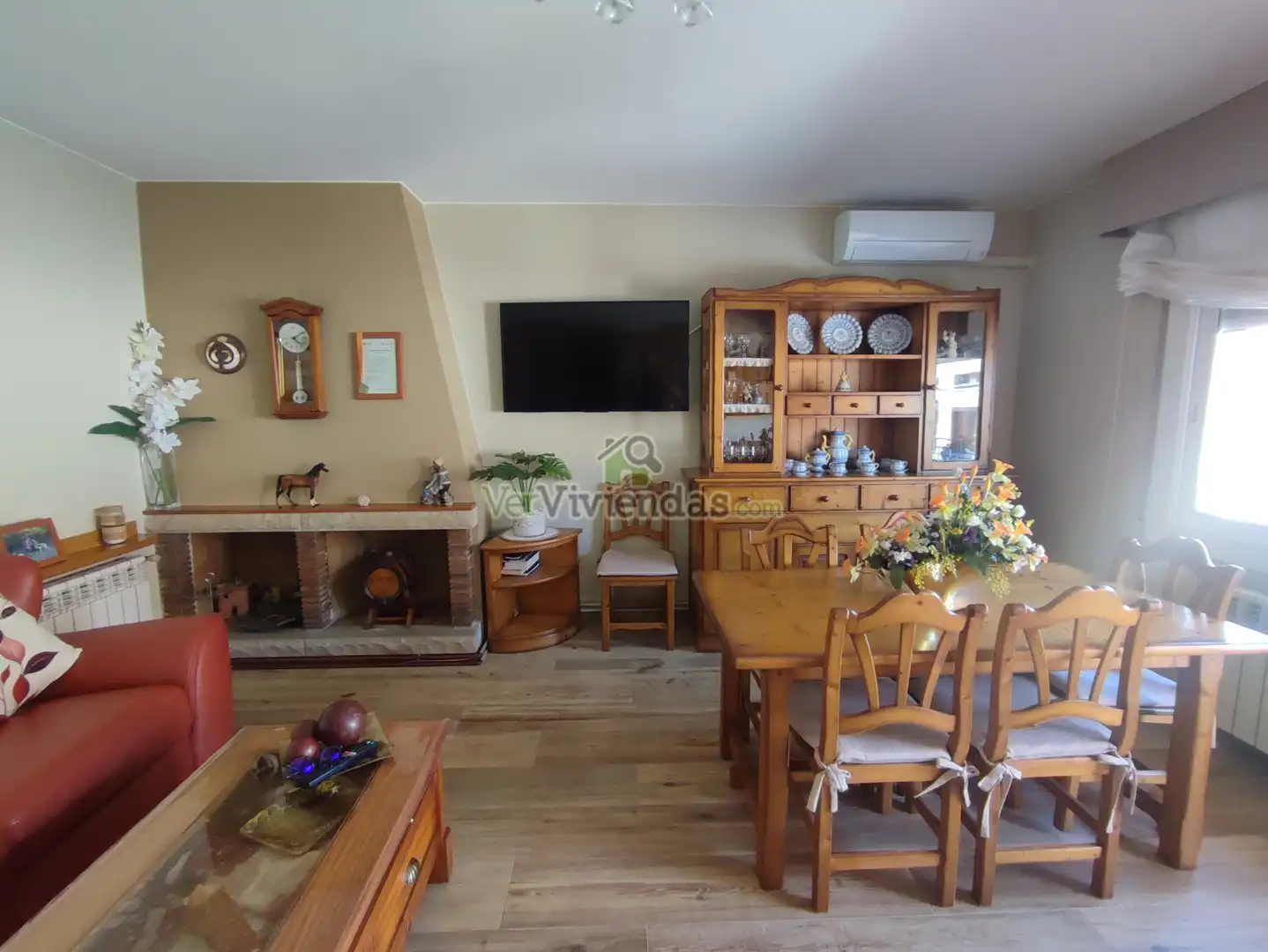 Wohnzimmer von Wohnung zum Verkauf in Viladecavalls mit Klimaanlage, Heizung und Terrasse