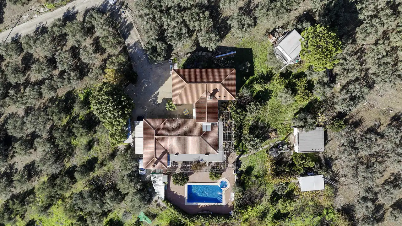Vista exterior de Casa o chalet en venta en Periana con Aire acondicionado, Terraza y Piscina