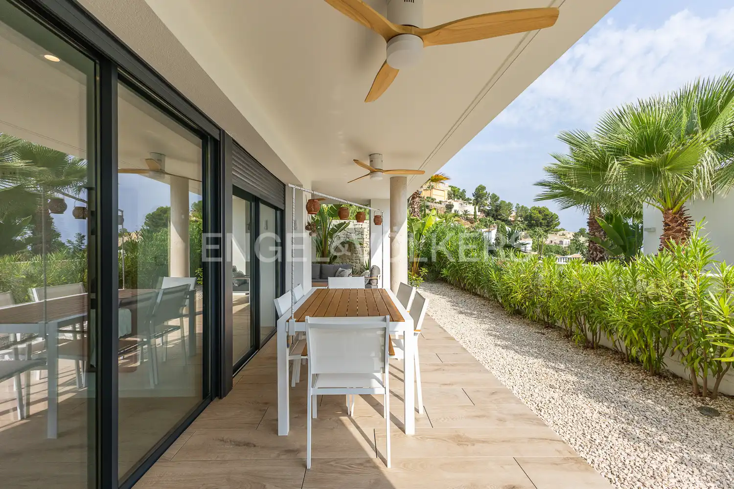 Terrace of Flat for sale in Pedreguer  with Air Conditioner, Heating and Private garden
