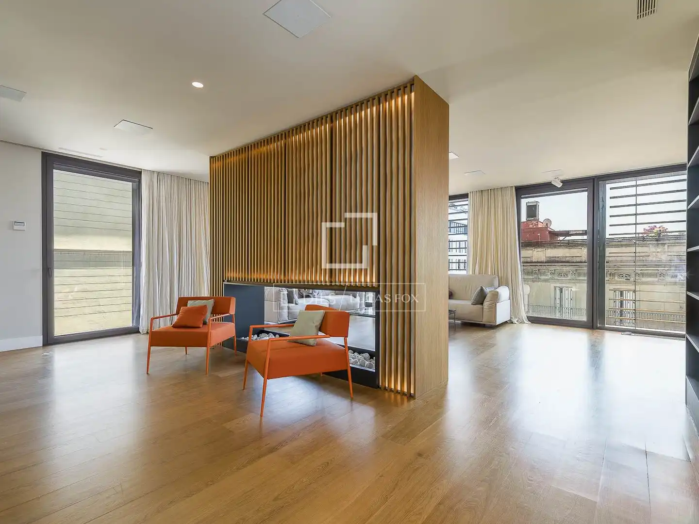 Sala de estar de Ático en venta en Barcelona con Aire acondicionado, Calefacción y Jardín privado