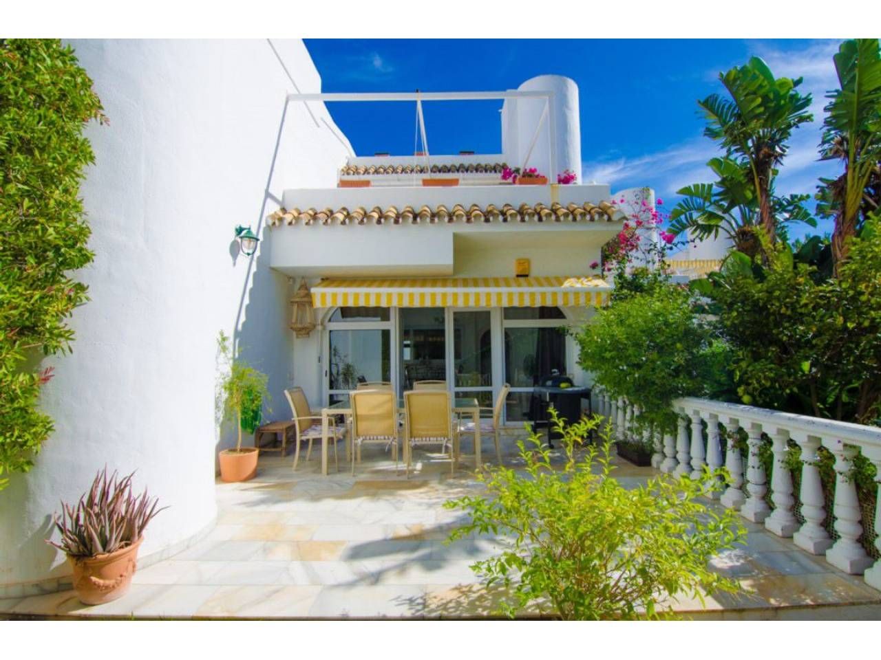 Jardí de Casa adosada en venda en Benalmádena amb Aire condicionat, Jardí privat i Terrassa